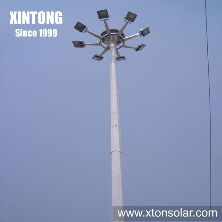 25m 30m High Mast Street Lighting Pole Design